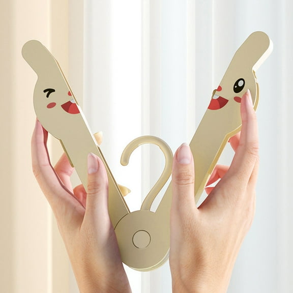 TaTaai 1Pcs Travel Hangers Foldable Hangers Sturdy Space-Saving for Suitcase Plastic Travel Accessories Essentials Portable Clothes Hanger for Traveling