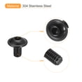 thumbnail image 4 of Uxcell Flanged Button Head Socket Cap Screws,50 Pcs M4x5mm - 304 Stainless Steel Socket Drive Fasteners Bolts, Fully Thread Machine Screws (Black), 4 of 5