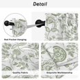 thumbnail image 5 of Farmhouse Spring Tier Curtains, Sage Green Fruit Plant Leaf Flower Light Filtering Kitchen Curtains, 2Pcs Rod Pocket Half Window Treatments Panels for Sink Cafe Cabinet Basement 27.5x45 Inches, 5 of 9