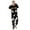 Black-Dad, variant on Matching Family Pajamas Cute Bat Ghost Print Long Sleeved Hooded Jumpsuit Parent-Wear One Piece Sleepwear Black-Mom