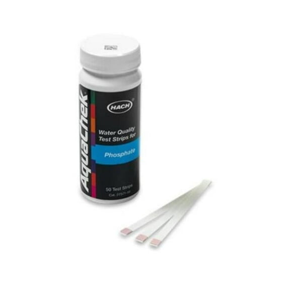 Hach AC2757150E 0-50 PPM AquaChek High Range Phosphate Test Strips - 50 Strips per Bottle