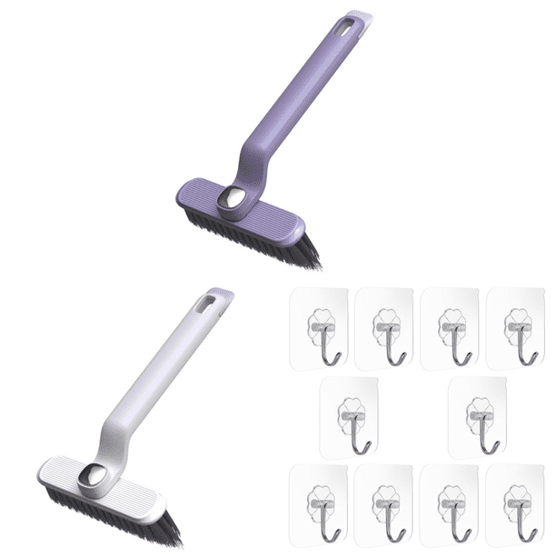 Cepillo Giratorio para Limpieza Grietas Cerdas Duras Espacios () Morado
