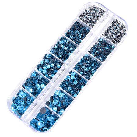Flat Back Gems Round Crystal Rhinestones for Crafts Nail Face Art Clothes Shoes Bags DIY