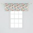 thumbnail image 2 of Ambesonne Tropical Window Valance, Hawaiian Toucan Bird, 54" X 18", Multicolor, 2 of 3