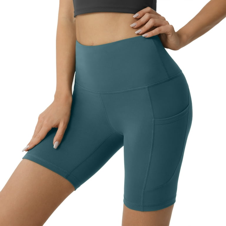 High waisted best sale cycling shorts gym