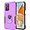 Purple/Black, variant on for Samsung Galaxy A23 4G/5G Case with Tempered Glass Screen Protector,Heavy-Duty Tough Rugged Phone Case Cover with Ring Holder Kickstand for Galaxy A23 5G [Not Fit A23 5G UW][Dark Green]