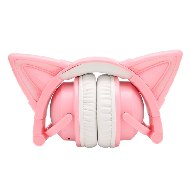 Auriculares con orejas de gato auriculares con orejas de gato liderados auriculares con orejas de gato abs auriculares con estéreo lindo alta sensibilidad micrófono