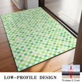 thumbnail image 3 of Green Yellow Checkerboard Checkered Pattern Door Rugs,Washable Non Slip Door Mats Indoor,Decorative Door Mats,Entry Mat Indoor for Entrance,Bedroom,Kitchen,Bathroom,20"x32", 3 of 6