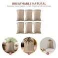 thumbnail image 3 of LOLIPPYY 6pcs Reusable Vegetable Drawstring Bags Multifunction Linen Bags Root Burlap Bags, 3 of 7