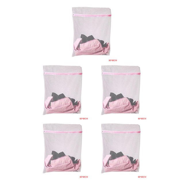 Billuyoard Bolsas de lavandería de malla con cremallera, ropa interior, organizador transpirable, suministros para el hogar, bolsa de a máquina Type1 NO1
