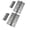 Silver, variant on Heavy Duty Stainless Steel Ball Bearing Door Hinges, Smooth No Squeak Non Removable Pin Door Hinges, Durable Rust-Resistant Door Hinges for Indoor Outdoor Doors
