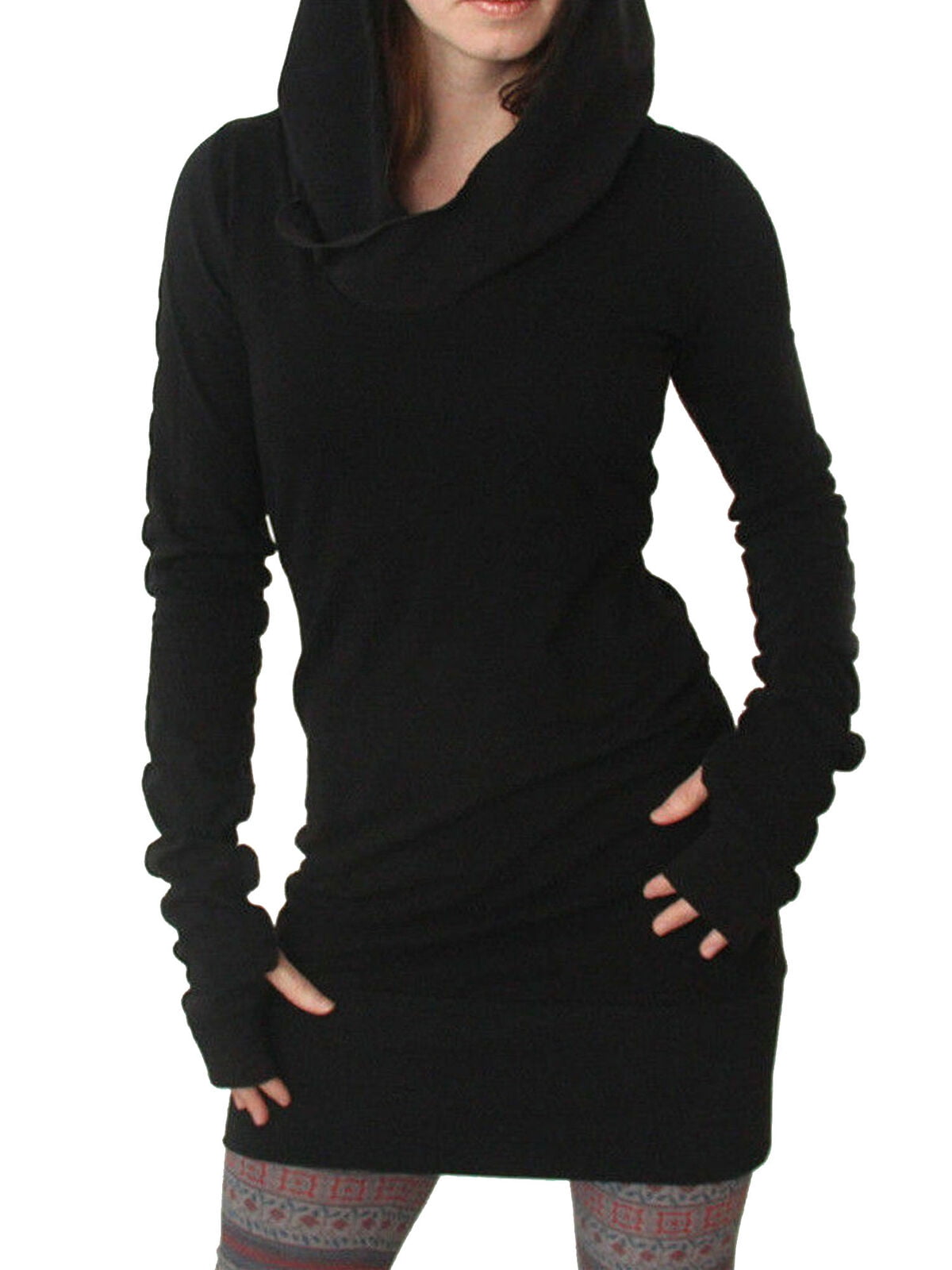 hooded jumper dress