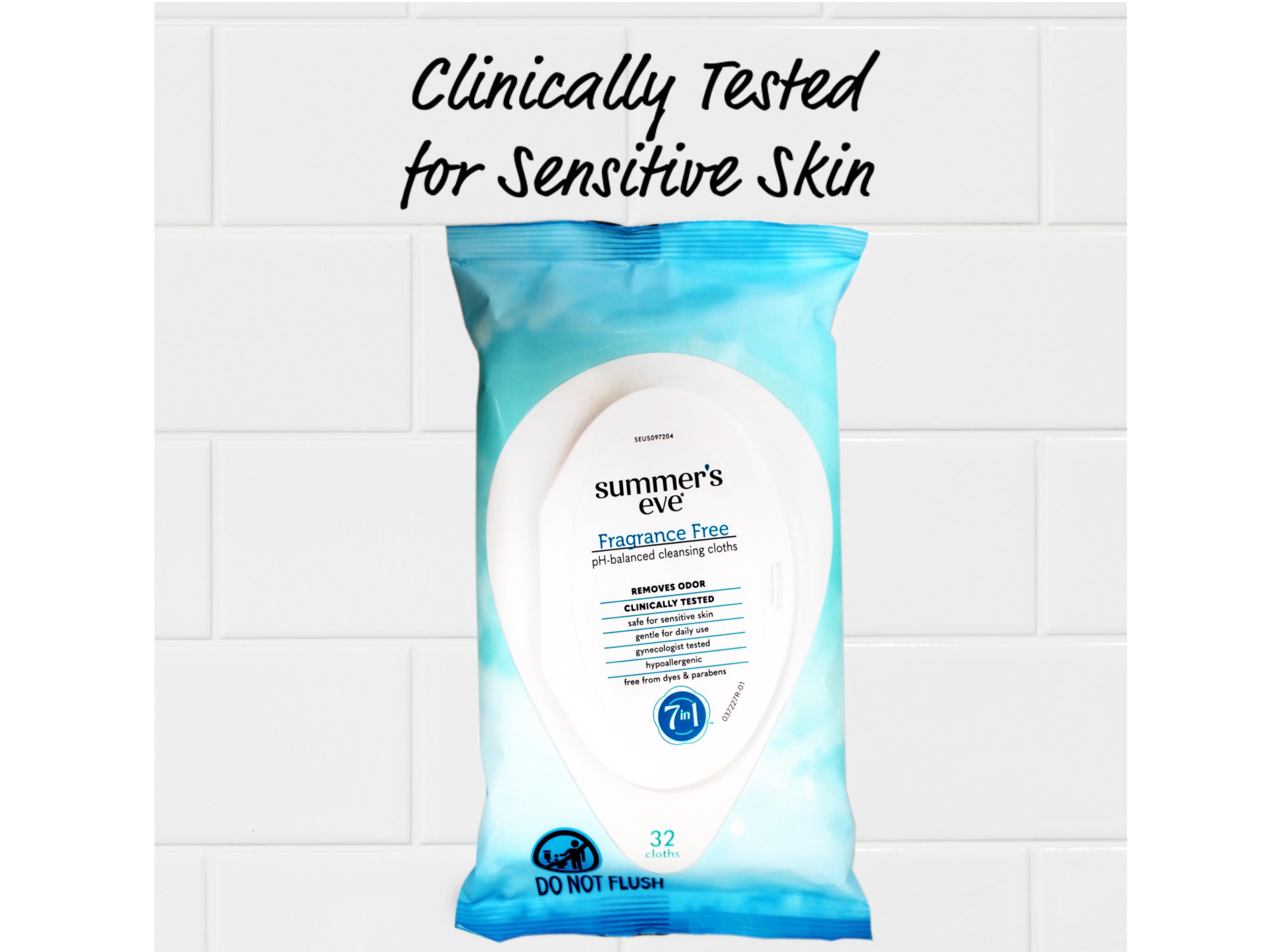 Summers Eve Fragrance Free Feminine Cleansing Wipes 32 count, - 3 Pack