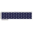 thumbnail image 3 of Ambesonne Navy Fabric by the Yard Upholstery, Skulls Stars Bones Bats Art, 10 Yards, Dark Indigo and White, 3 of 5