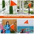 thumbnail image 3 of ABPETE 3 Pieces Nylon Pennant Flags Triangle Boat 12 x 18 Inch Blank Flag Metal Grommets for Boats Sailing Outdoor Home Indoor Gyms Businesses Party Decorations(Orange), 3 of 14