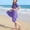 Purple, variant on Eltusu Girls Rush Gard Sets, Long Sleeve Summer Sun Protect 3 Pieces Bathing Suits Sky Blue Size 7-8T