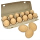 thumbnail image 1 of 12 Huevos de Madera, Huevos de Pascua Falsos Pintados, Huevos de Madera Falsos Sin Pintar para Manualidades, Decoración de Pascua, Marrón, 1 of 5