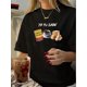 thumbnail image 1 of Vintage-Inspired Polyester Crewneck T-Shirt with Geometric Print for Women - 100% Polyester Short Sleeve Knit Top for Summer, 1 of 7