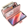 thumbnail image 6 of Dteck Wallet Case for Samsung Galaxy A36 5G, Shockproof Premium Magnetic Closure Zipper Pocket Folio PU Leather Flip Case Cover with 9 Card Slots Kickstand, Rosegold, 6 of 6