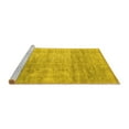 thumbnail image 2 of Ahgly Company Machine Washable Indoor Rectangle Abstract Yellow Contemporary Area Rugs, 7' x 9', 2 of 4