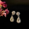 thumbnail image 4 of ruhuadgb Necklace Earrings,phoe 1 Set Bridal Necklace Earrings Jewelry Set for Wedding Silver, 4 of 8
