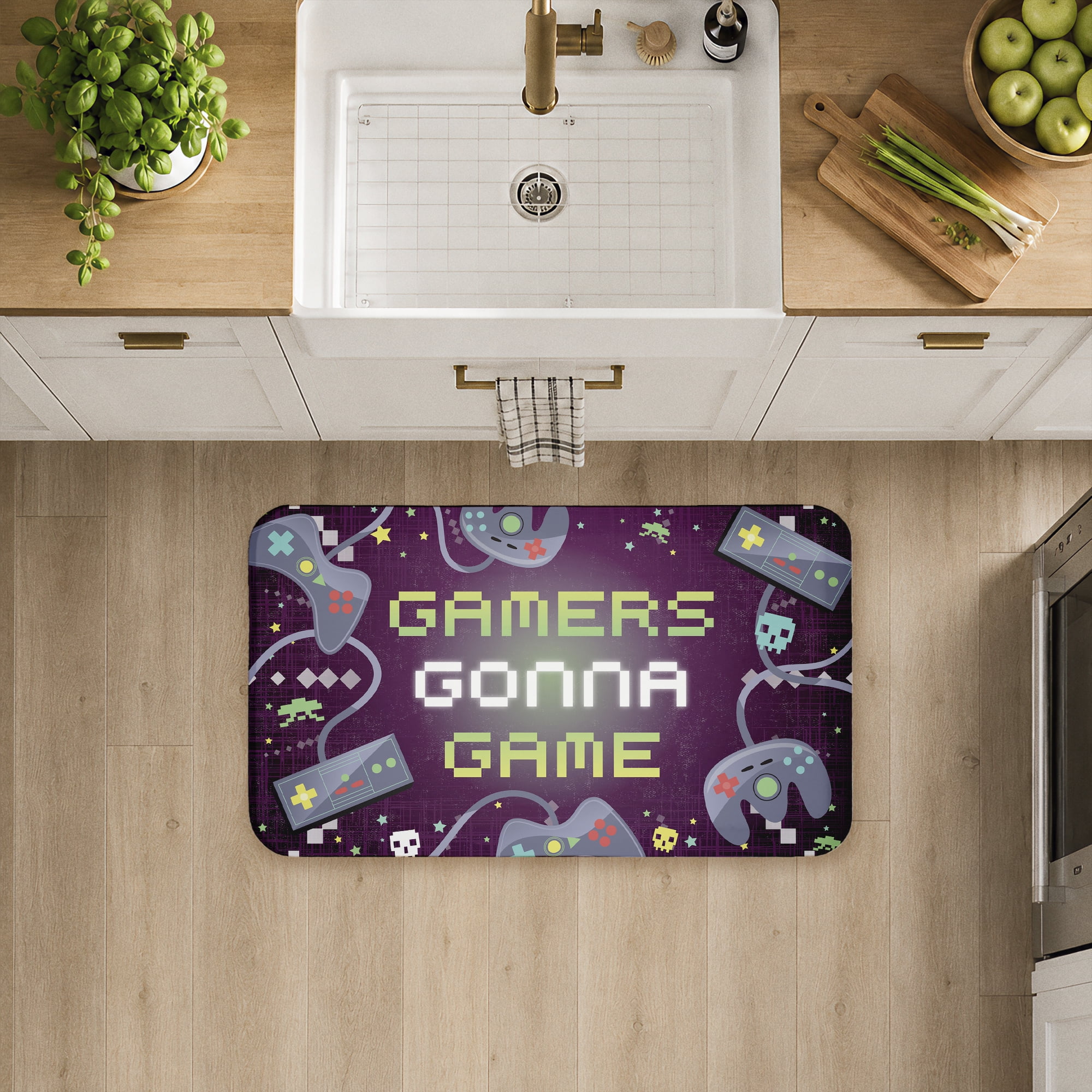 Stupell Industries Gamers Gonna Game Printed Anti-Fatigue Floor Mat, design by Arrolynn Weiderhold