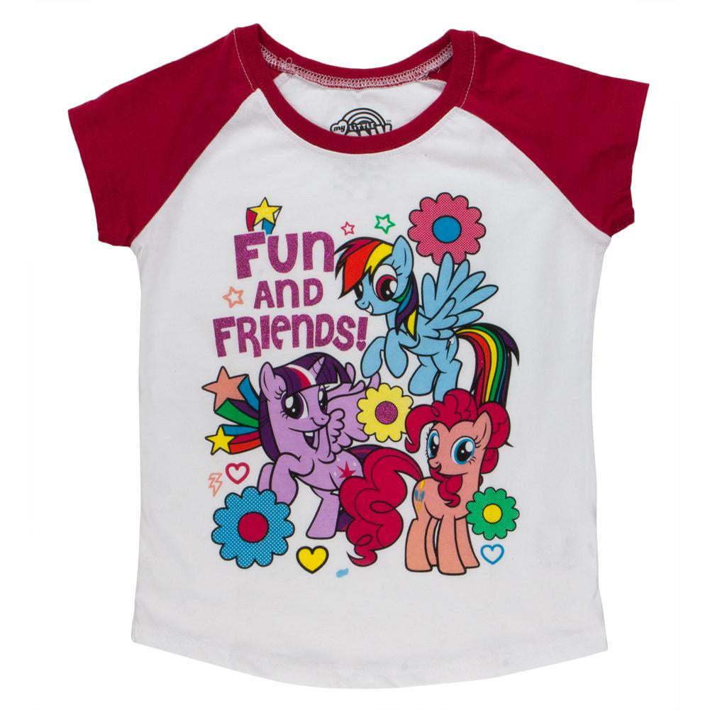 My Little Pony Toddler Glitter Tee Toddler Girls T-Shirt  2T 3T or 4T 