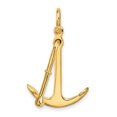 thumbnail image 3 of 14K Yellow Gold 3-Dimensional Polished Finished Anchor 2-Piece Moveable Charm Pendant, 3 of 5