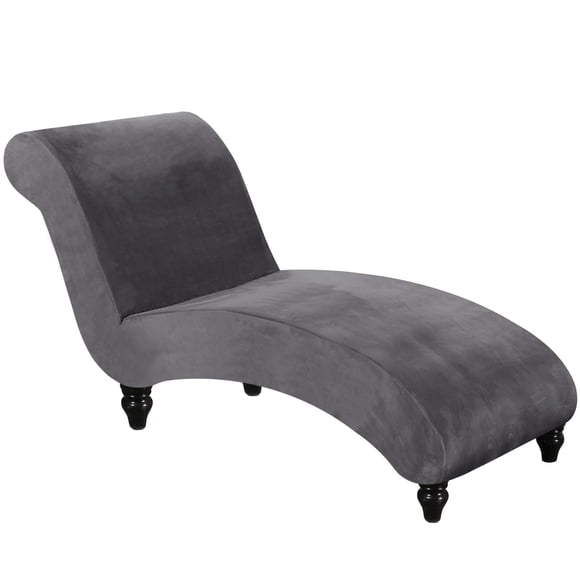 Funda de chaise lounge FantasDecor Velvet Luxury Grey