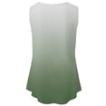 thumbnail image 4 of Babysbule Women's Round Neck Gradient Tank Tops Fashion Solid Printed Loose Sleeveless T-shirt Pullover ank Tops, 4 of 5