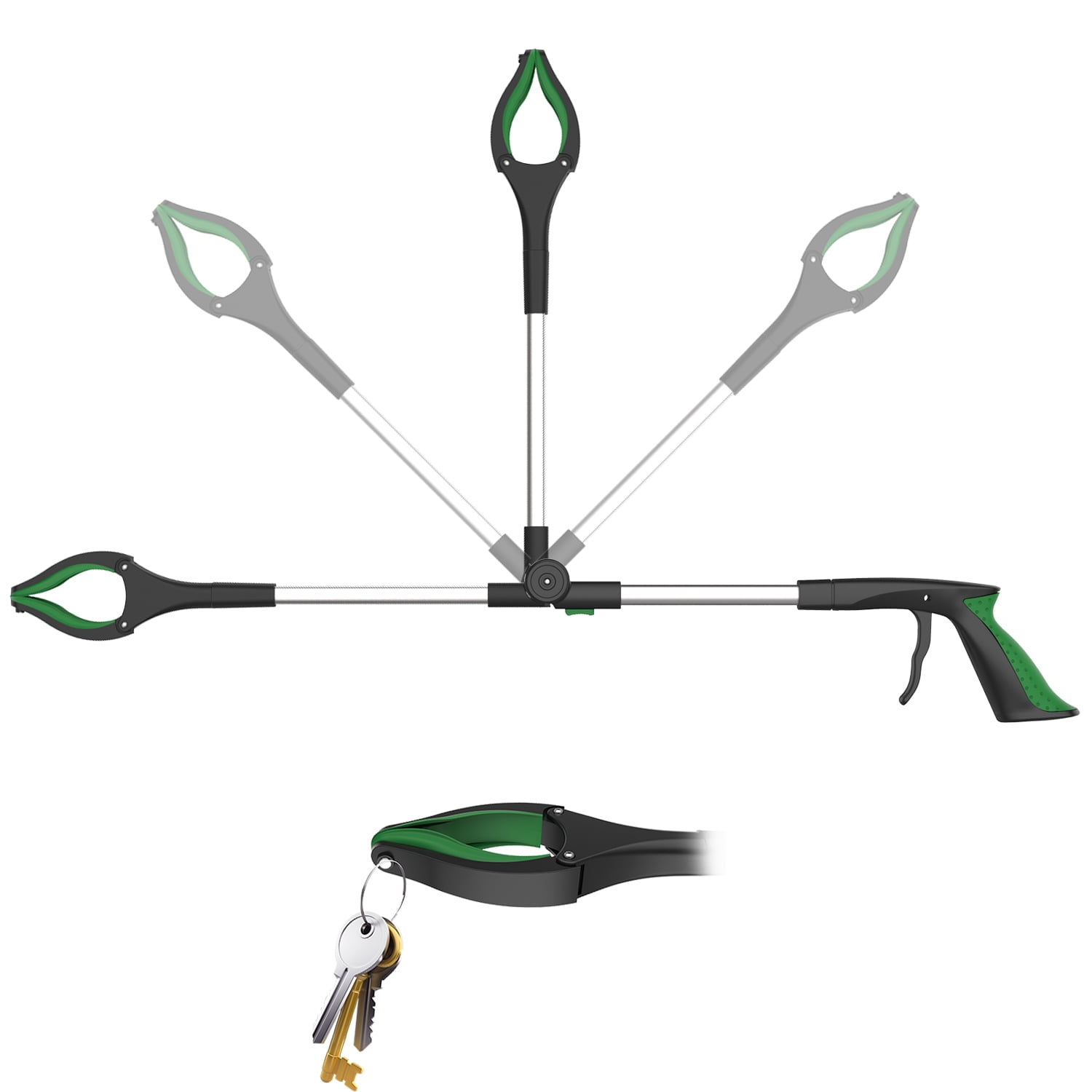 Grabbers and Reachers, ORFELD 32' Foldable Trash Picker, Reaching Aid Tool