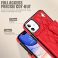 thumbnail image 3 of Case for iPhone 11, Crossbody Wristlet Case Wallet with RFID Blocking Card Slots KickStand Flip Folio PU Leather Magnetic Protective Cover Women for iPhone 11, Red, 3 of 9