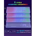 thumbnail image 2 of Combinación de teclado y ratón inalámbricos Trueque RGB retroiluminados, 2 of 9