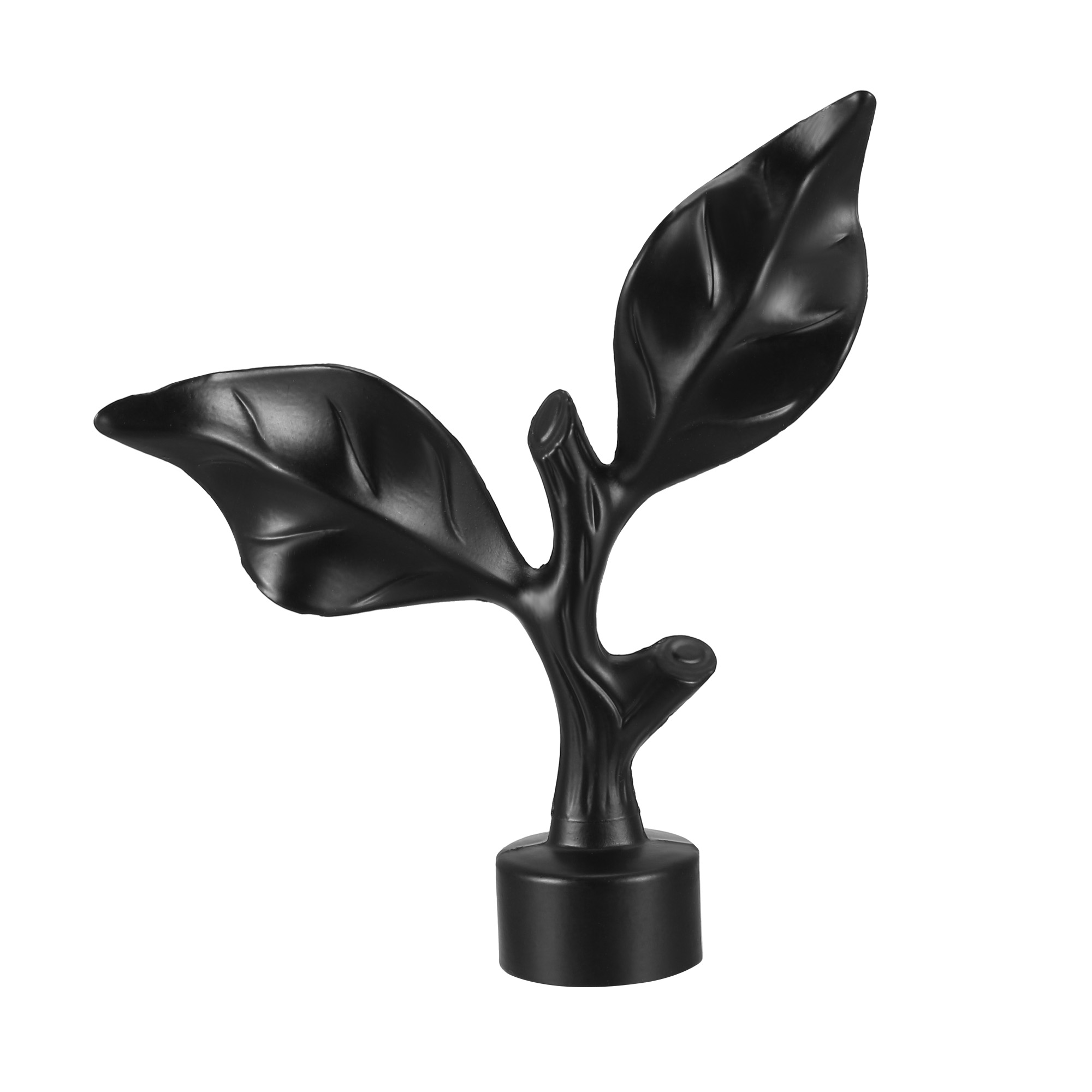 Unique Bargains Curtain Rod Finials Iron Cap End for 1.1 inch Drapery