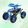 thumbnail image 3 of Garden Utility Cart with Heavy Duty Tool Tray for Yard and Gardening Tasks, 3 of 8