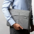 thumbnail image 5 of Brand MingX Messenger Handbag Laptop Bag 14,15.6 Inch,Bussiness Shoulder Case for Macbook Notebook Air Pro Computer PC,A520 (A520 Light Grey,For 15.6-16 inch), 5 of 7
