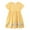 Dresses for Girls#01Yellow, variant on yoeyez Teen Dresses Summer Little Girls Cute Print Short Sleeve Sundress Round Neck Loose Striped Dress for Girls Beach Holiday Yellow,4 Years