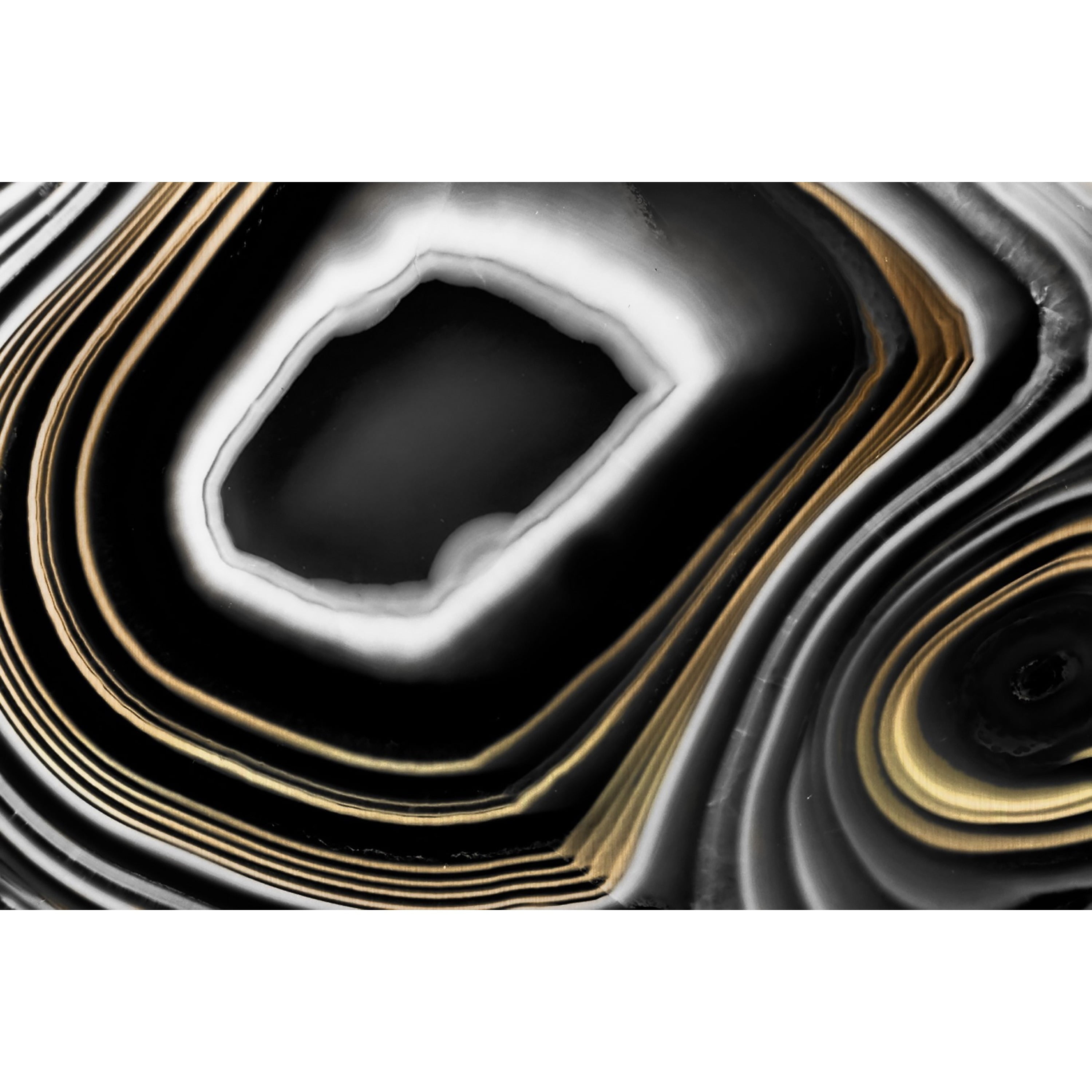 Marmont Hill - "Gold Layers" Painting Print on Wrapped Canvas
