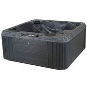 Aqualife Osprey Harmony LS 6 Seater Hot Tub Spa with 86 Jets, Bluetooth Stereo, LED lighting & Tub Cover, Gray/Storm Cloud