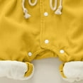 thumbnail image 3 of ZyeKqe Baby Clothes Newborn Boys Girls Fleece Lined Jumpsuits 1 Piece Outfits Long Sleeve Button down Rompers Winter Warm Onesies, 3 of 7