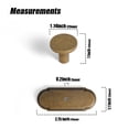 thumbnail image 6 of Goo-Ki Antique Brass Cabinet Knob with Backplate, High-end Zinc Alloy Drawer Knobs for Dresser,Wardrobe,Cupboard,Kitchen Hardware, 6 Pack, 6 of 6