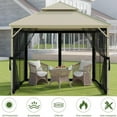 thumbnail image 4 of Wilk 10'x10' Gazebo Universal Replacement Mesh Sidewall Mosquito Netting, 4 of 6