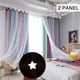 thumbnail image 1 of Cortinas de alquitrán, cortinas opacas de estrellas para niños, niñas, dormitorio, sala de estar TFixol Cortina, 1 of 7