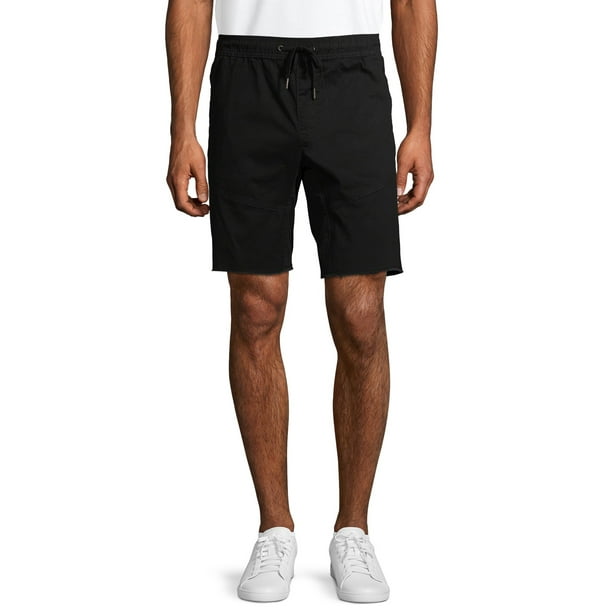 no boundaries men's woven jogger shorts