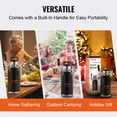 thumbnail image 6 of KFFKFF Pressurized Growler Mini Beer Keg Draft Beer Growler Home 64Oz 1.89L Blue, 6 of 9