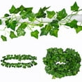 thumbnail image 3 of 24 Strands of Artificial Ivy Leaves Vine Garland Flowers Silk Fake Hanging Ivy Plants for Wedding Party Garden Home Wall Decor(78.7 IN), 3 of 9
