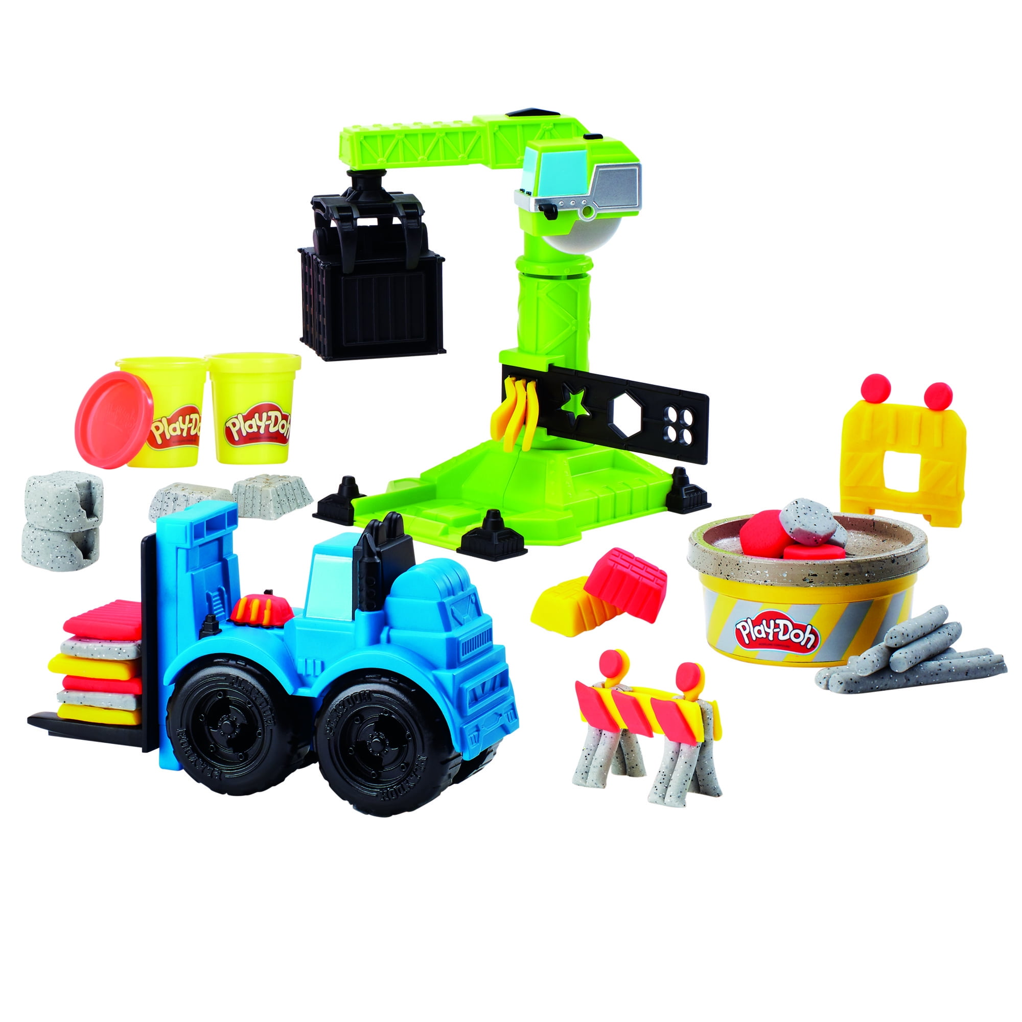 play doh crane and forklift