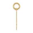 thumbnail image 2 of Real 14kt Yellow Gold Small Polished Number 14 Charm Pendant; for Adults and Teens; for Women and Men, 2 of 4