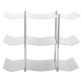 thumbnail image 4 of FLAMEEN Wine Display Shelf,3‑Tier Stainless Steel Wine Rack Freestanding Wavy Wine Holder Display Shelf Kitchen Accessories,Freestanding Wine Rack, 4 of 8