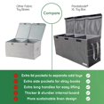 thumbnail image 5 of Caja de almacenamiento de juguetes Pandabode XL con bolsillos 91 x 41 x 30 cm, 5 of 5